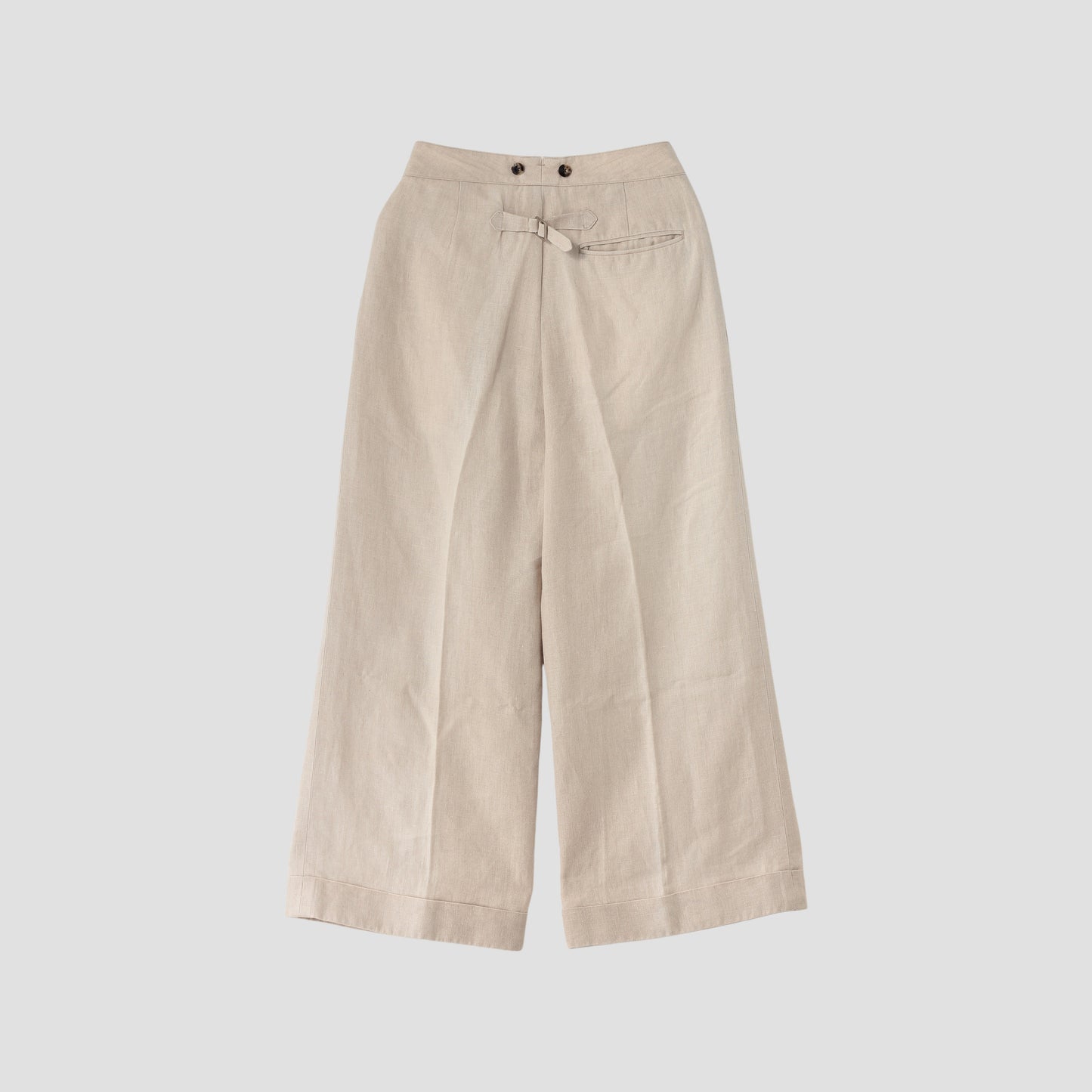 LINEN HOPSACK TROUSERS