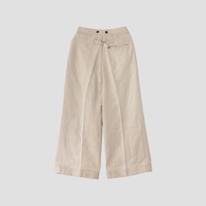 LINEN HOPSACK TROUSERS