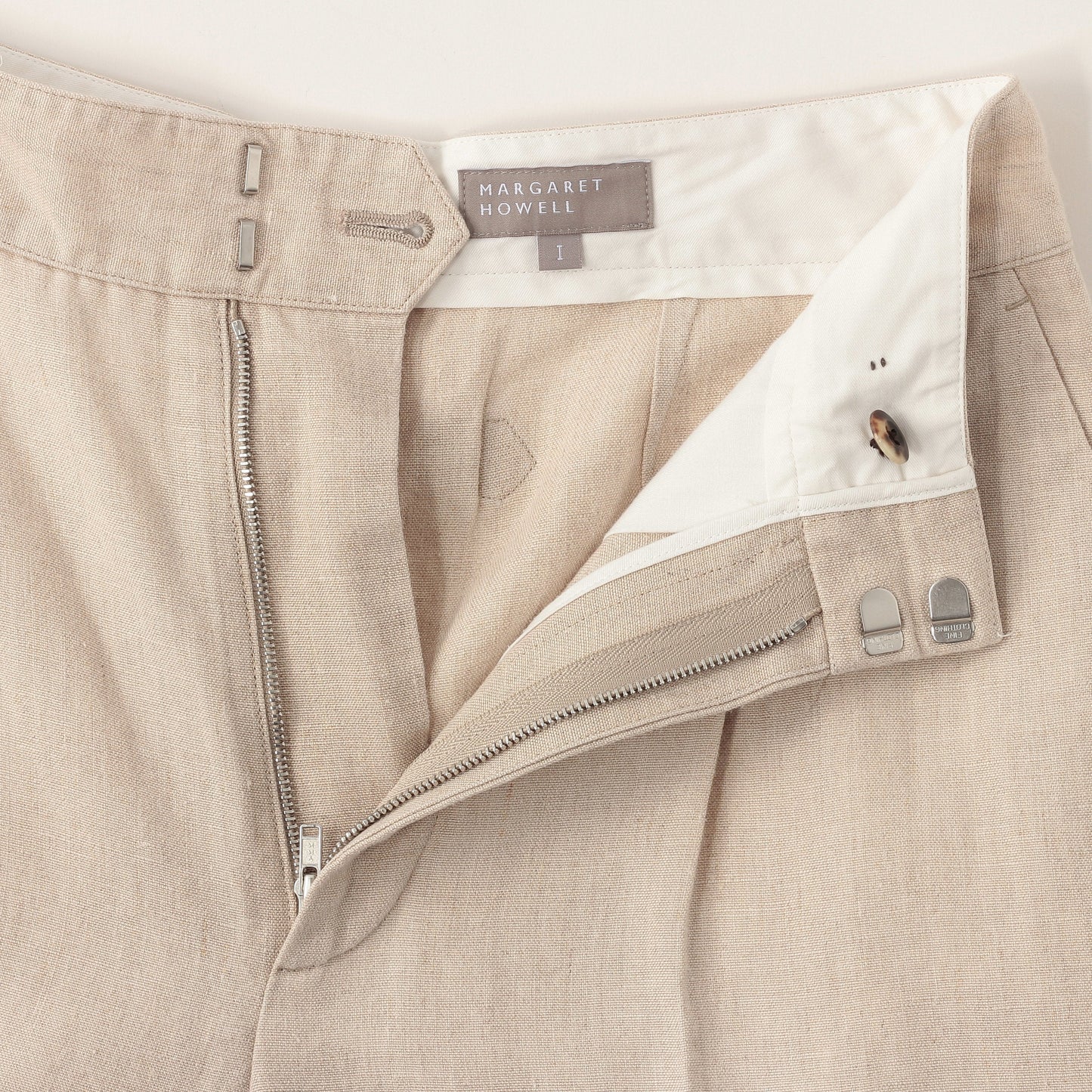 LINEN HOPSACK TROUSERS