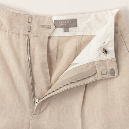LINEN HOPSACK TROUSERS