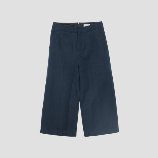 COTTON LINEN TWILL TROUSERS