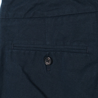 COTTON LINEN TWILL TROUSERS