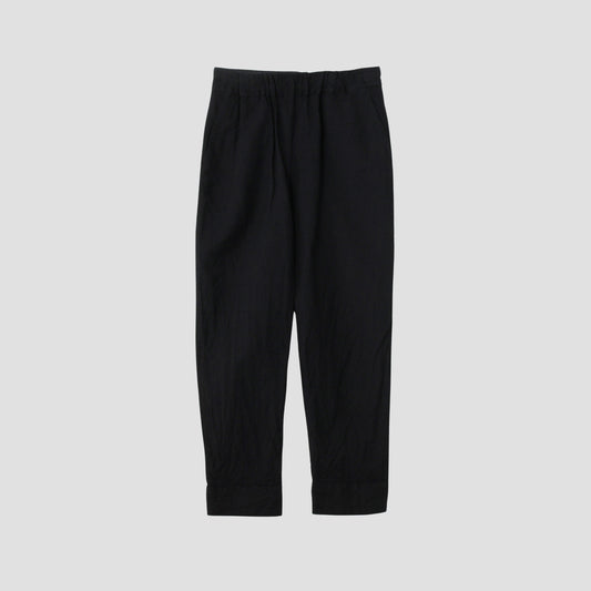 PLAINWEAVE WOOL LINEN TROUSERS