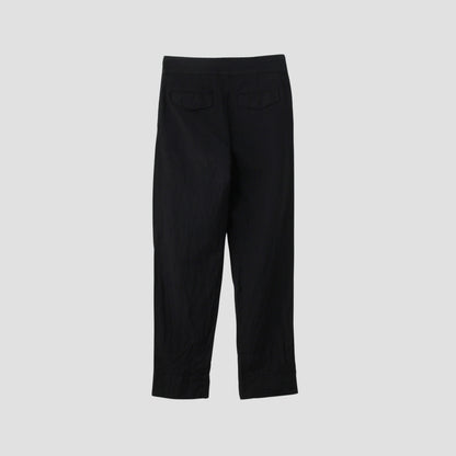 PLAINWEAVE WOOL LINEN TROUSERS