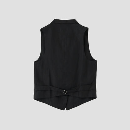 SHIRTING LINEN WAISTCOAT