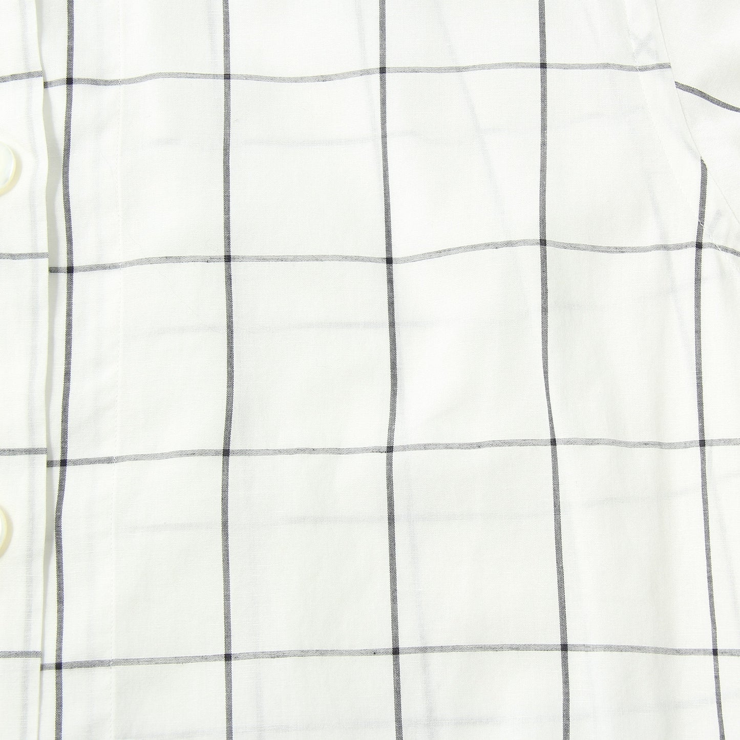 WINDOWPANE CHECK COTTON LINEN SHIRT