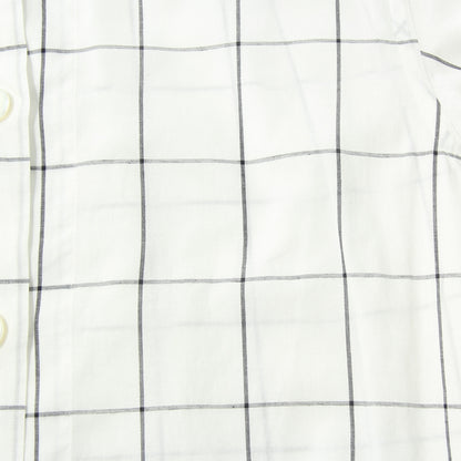 WINDOWPANE CHECK COTTON LINEN SHIRT
