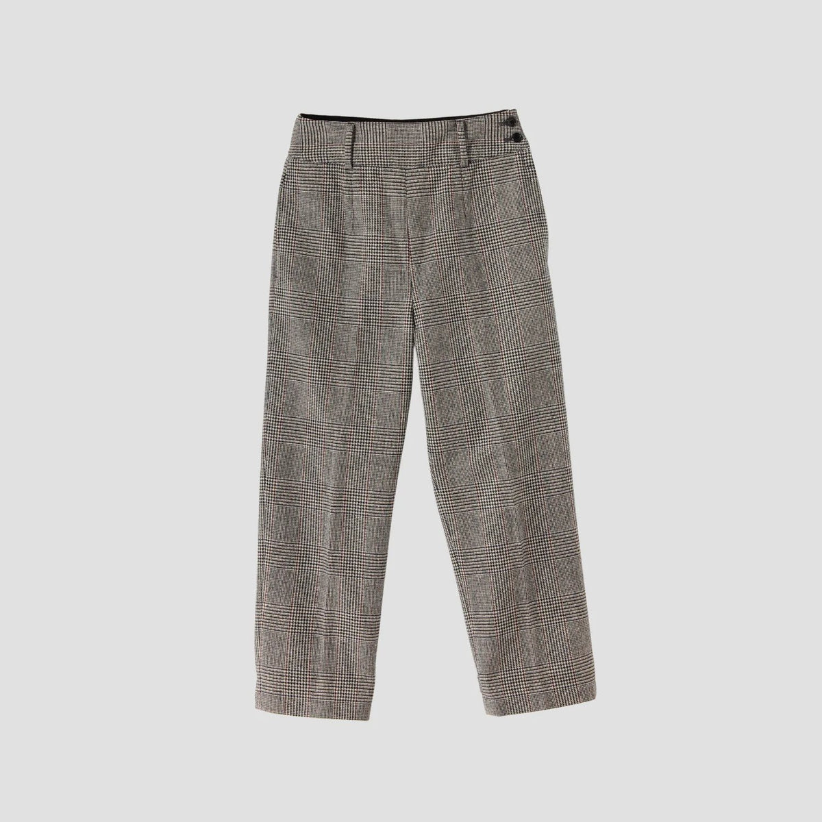 MULTI CHECK WOOL TROUSERS