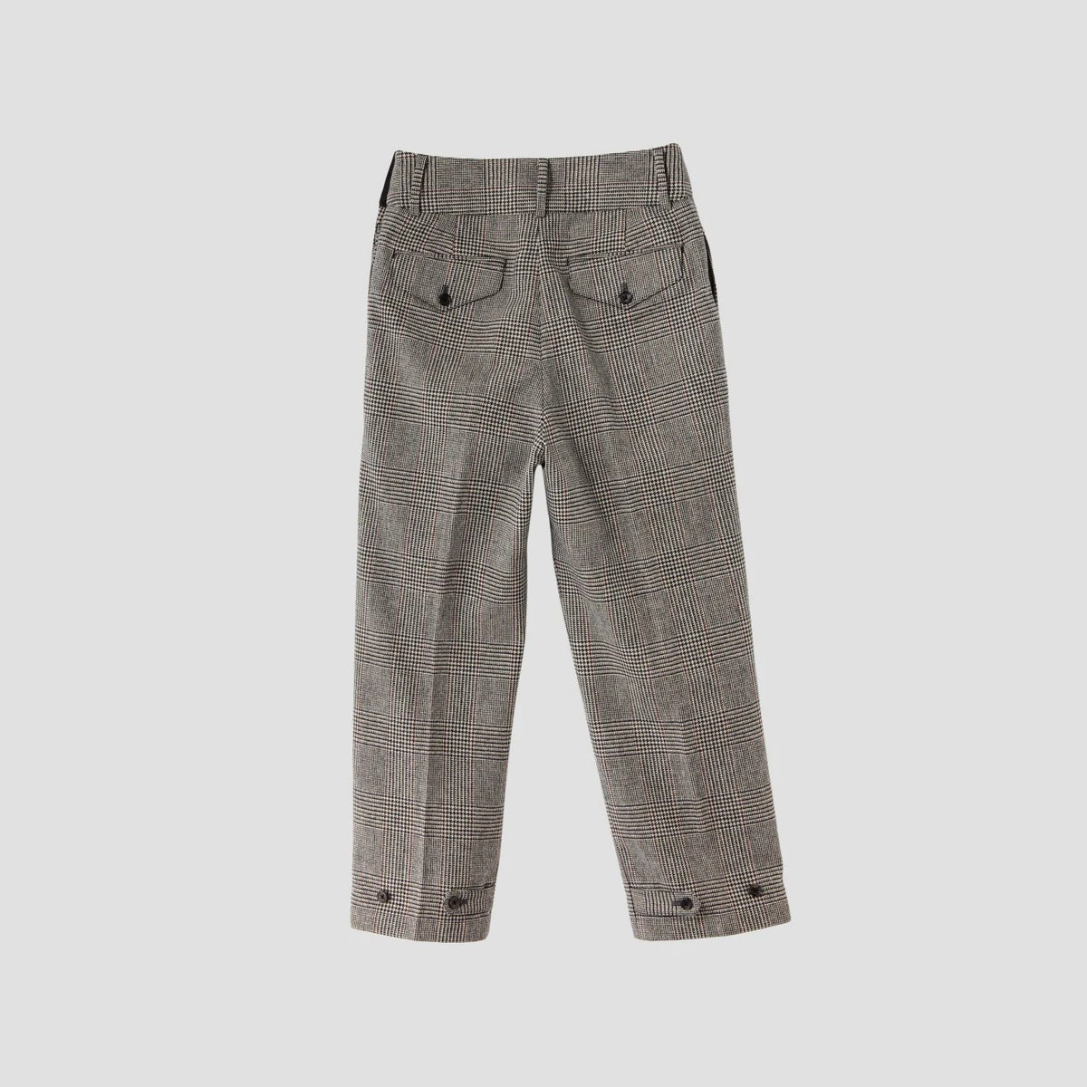 MULTI CHECK WOOL TROUSERS
