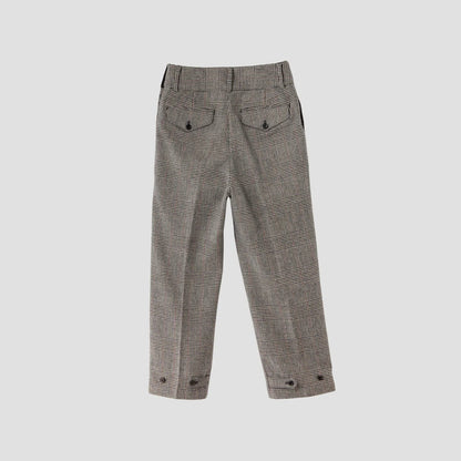 MULTI CHECK WOOL TROUSERS