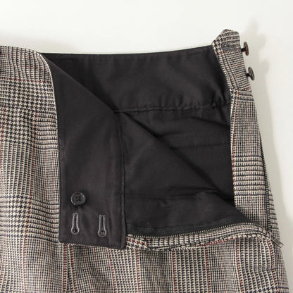 MULTI CHECK WOOL TROUSERS
