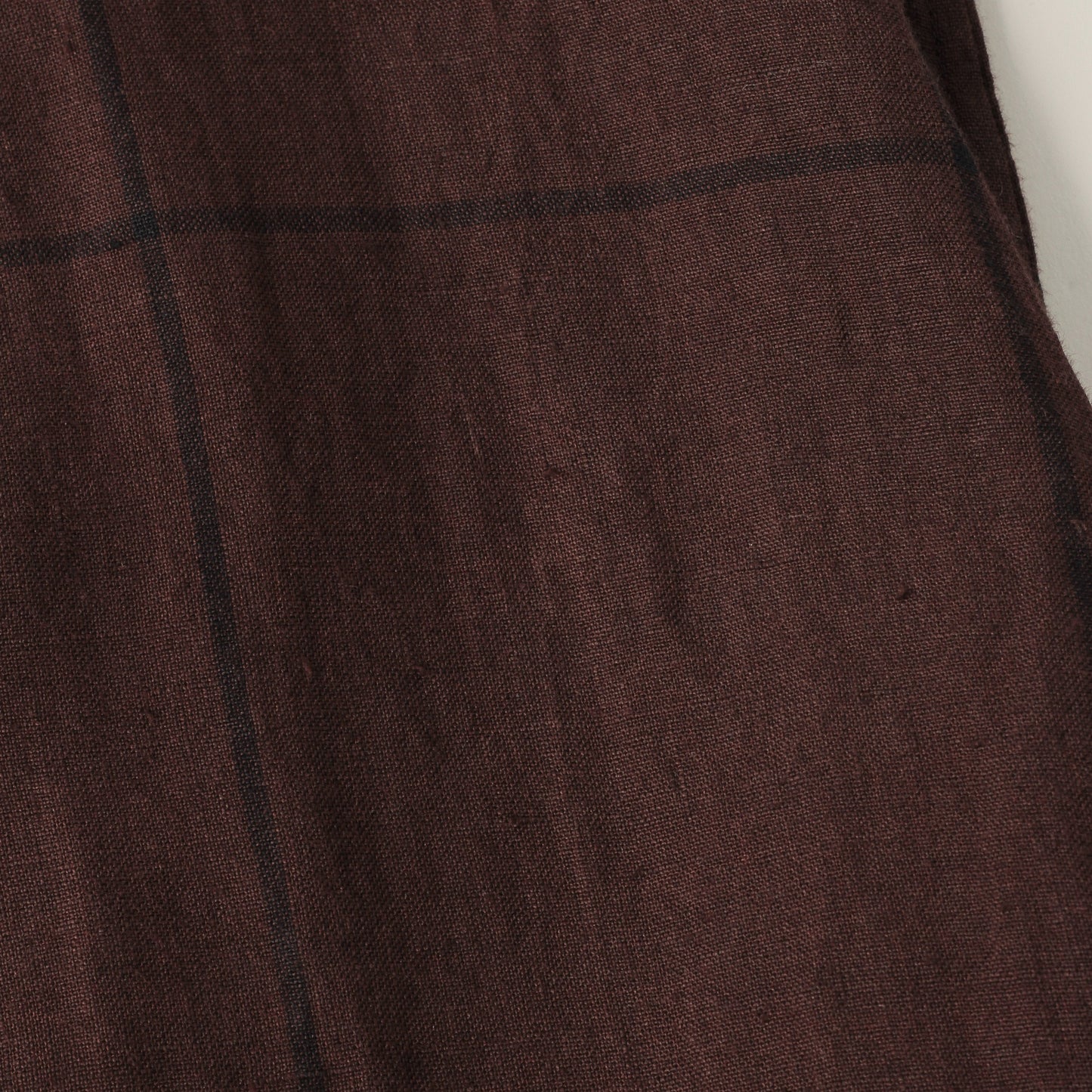 LARGE WINDOWPANE LINEN DRESS