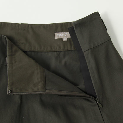 DENSE FINE COTTON TWILL SKIRT