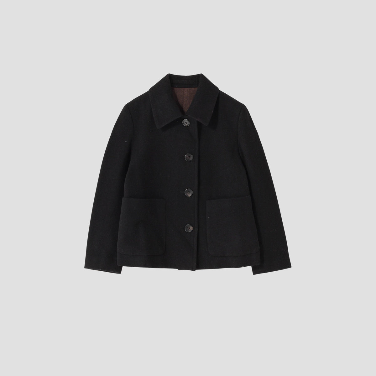SHETLAND LINEN WOOL COAT