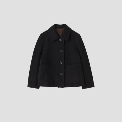 SHETLAND LINEN WOOL COAT