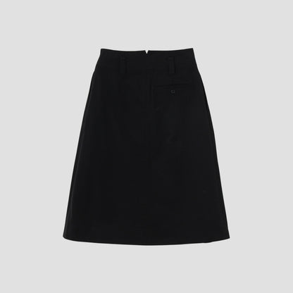 COTTON TWILL SKIRT