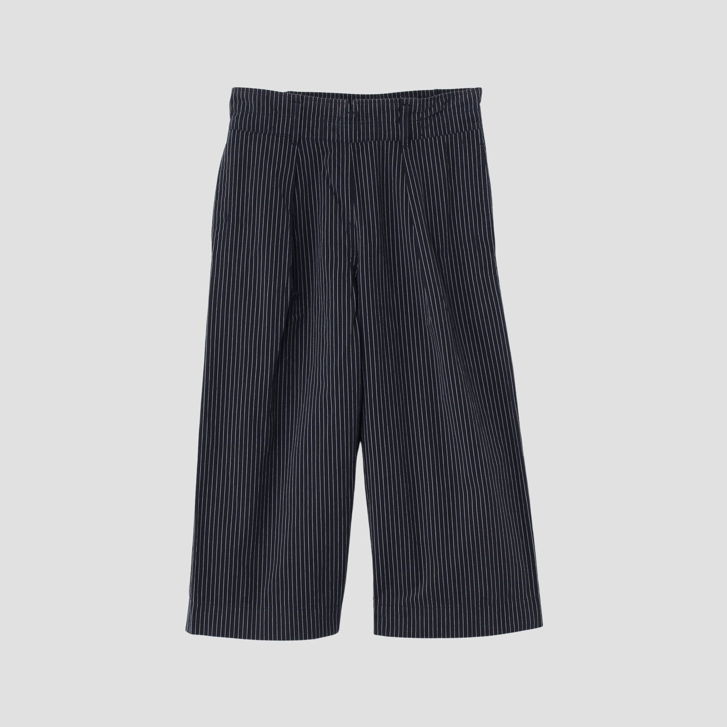 COTTON LINEN STRIPE TROUSERS