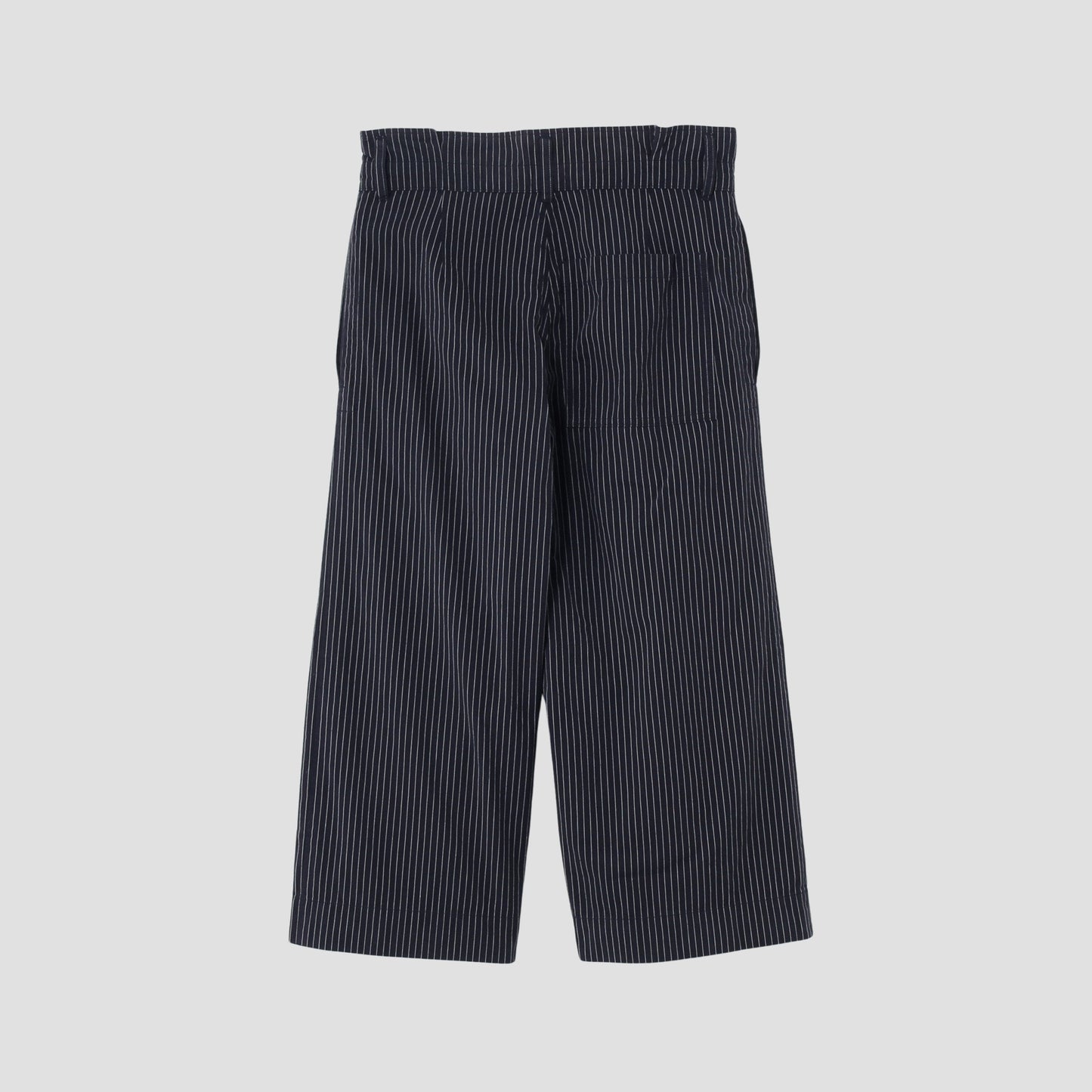 COTTON LINEN STRIPE TROUSERS
