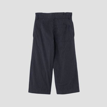 COTTON LINEN STRIPE TROUSERS