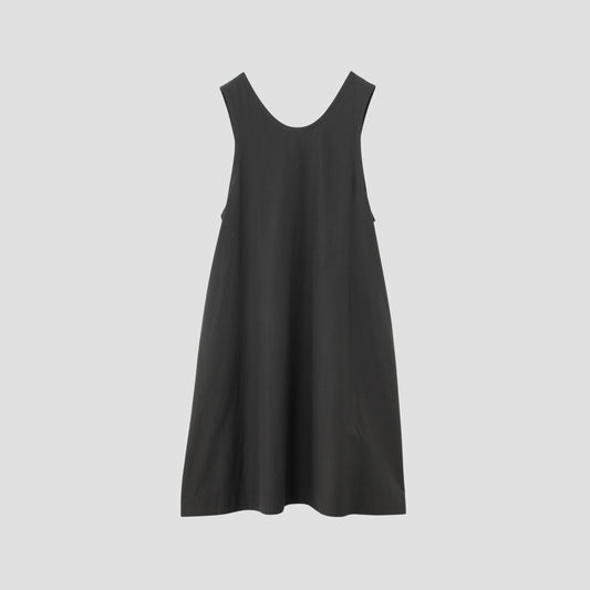 SILK COTTON POPLIN DRESS
