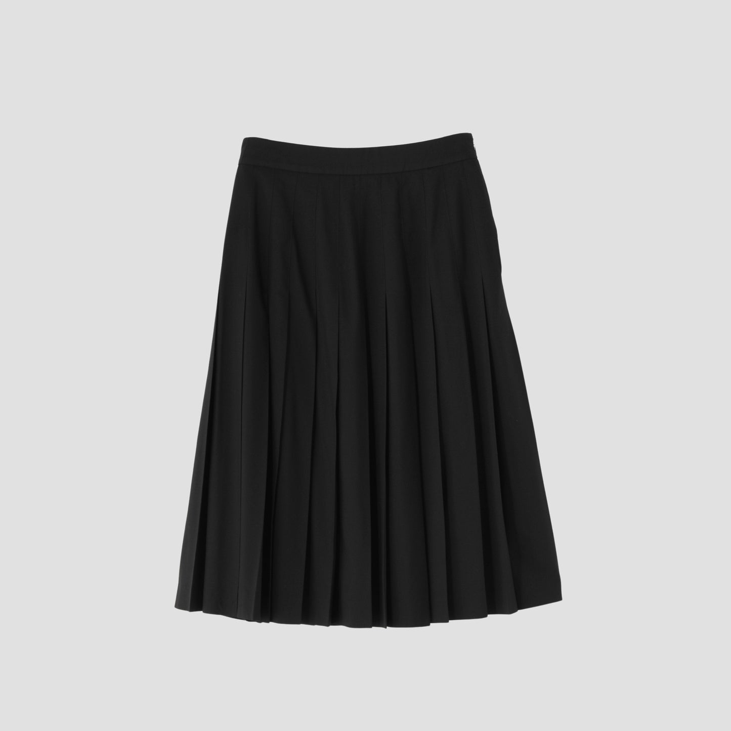 FINE WOOL POPLIN SKIRT