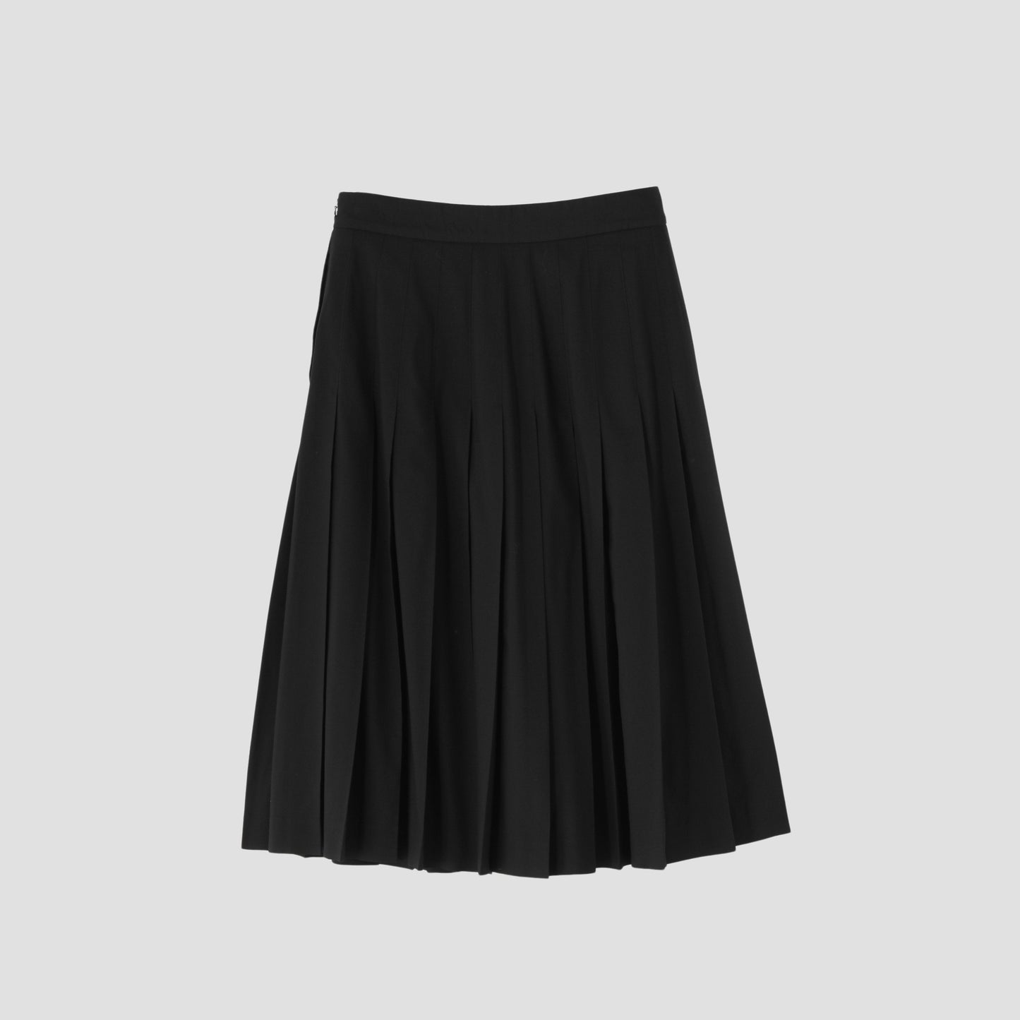 FINE WOOL POPLIN SKIRT