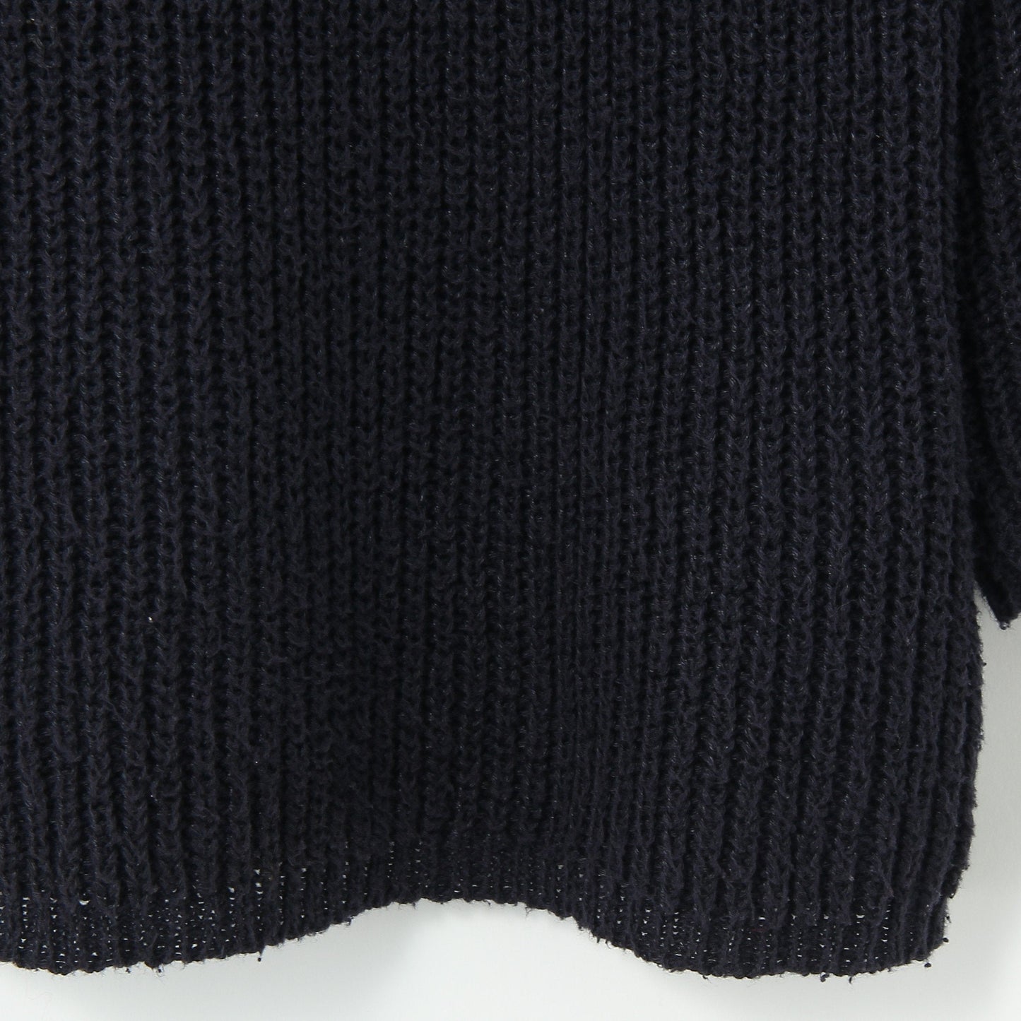LINEN COTTON RIB JUMPER KNIT