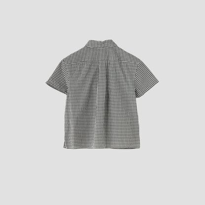 DRY GINGHAMCHECK COTTON SHIRT
