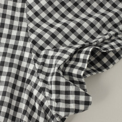 DRY GINGHAMCHECK COTTON SHIRT