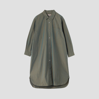YARN DYED COTTON POPLIN DRESS