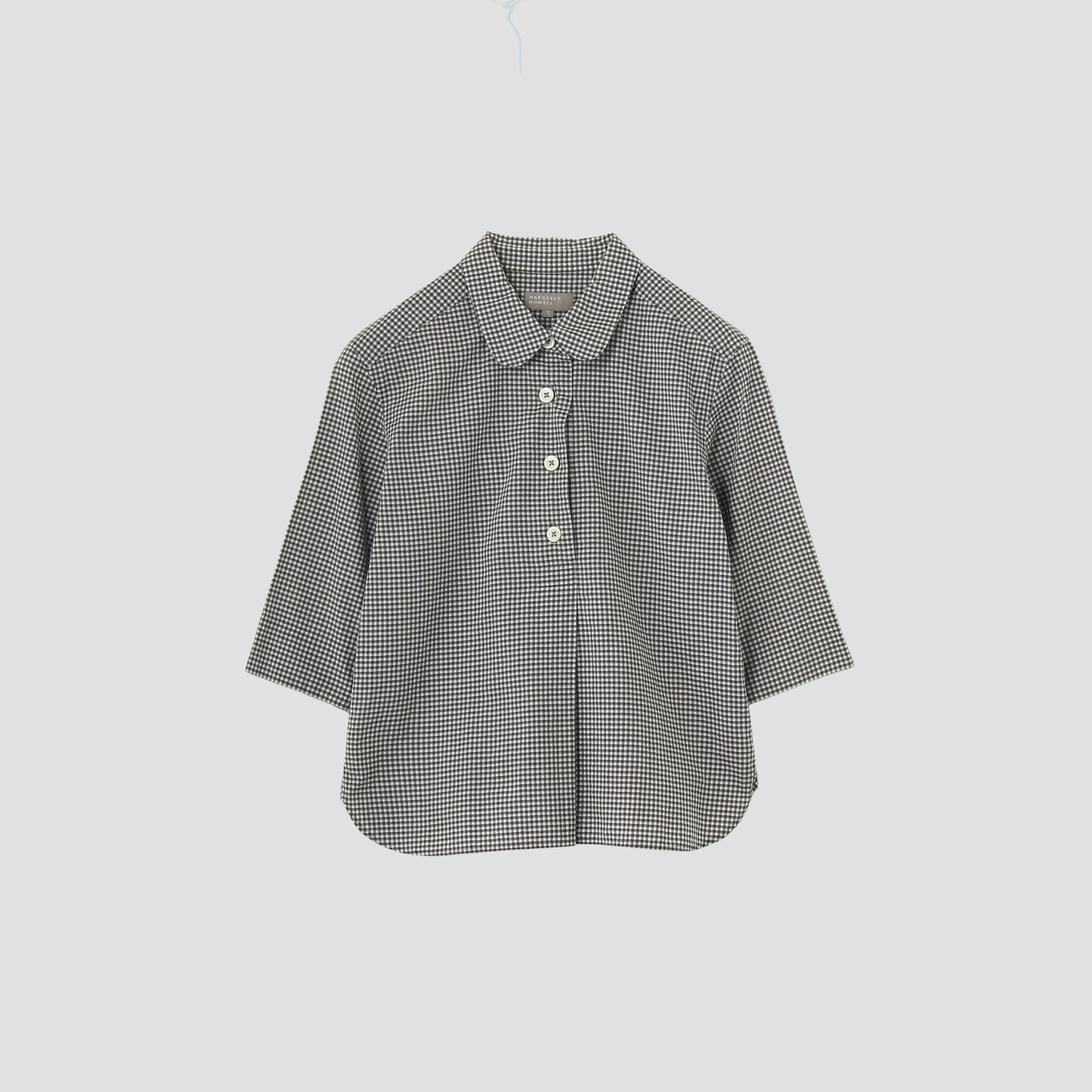 COTTON LINEN CHECK SHIRT