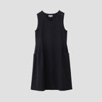 WOOL COTTON PLAINWEAVE DRESS