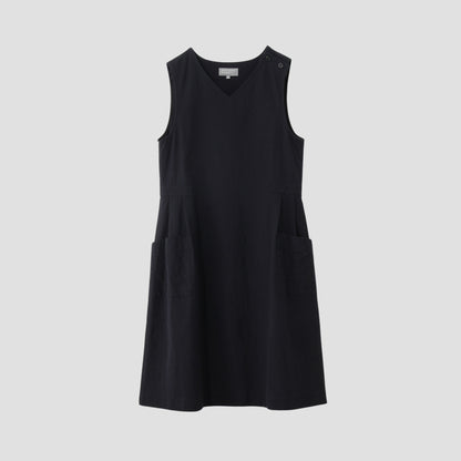 WOOL COTTON PLAINWEAVE DRESS