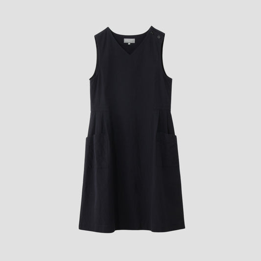 WOOL COTTON PLAINWEAVE DRESS