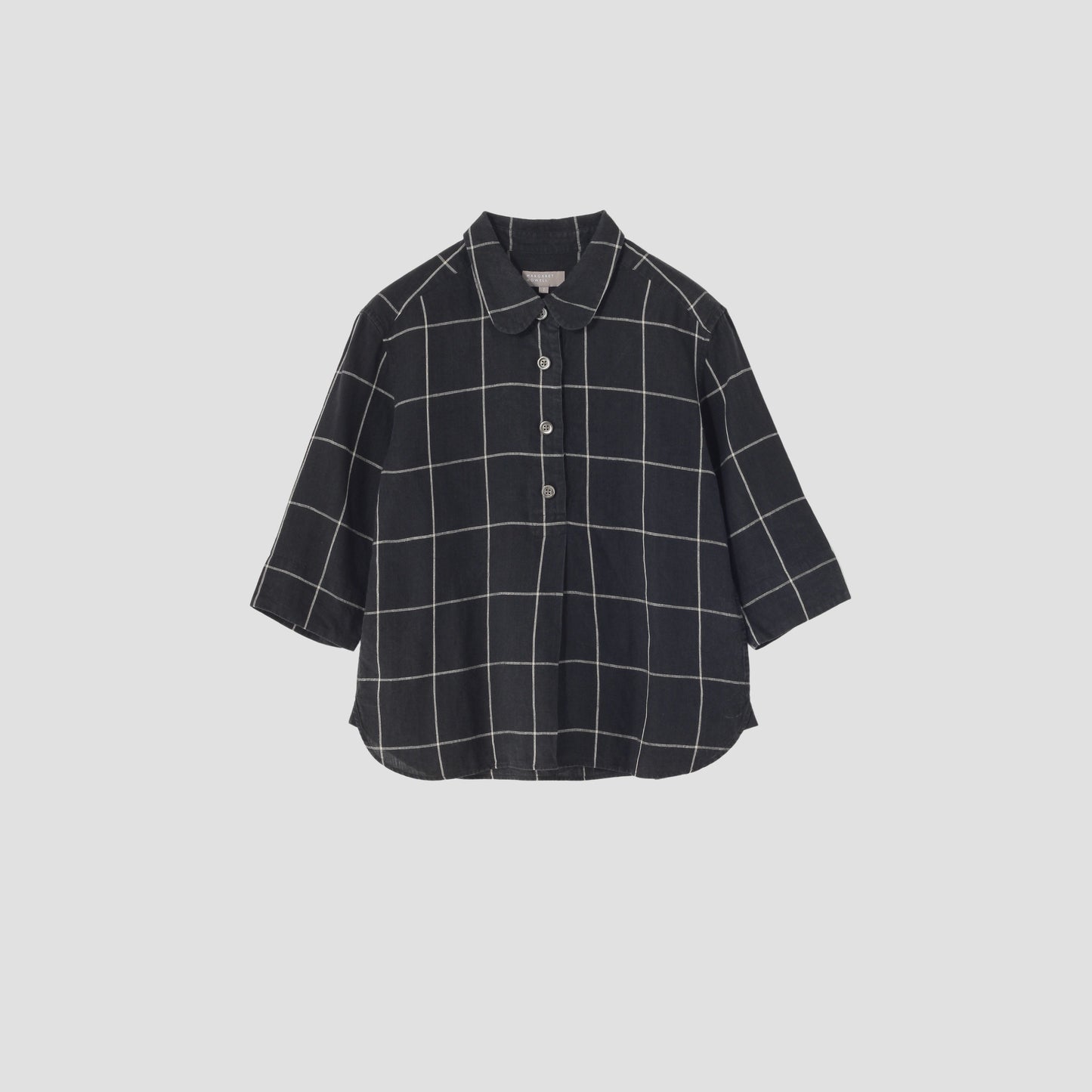 OVERSIZE CHECK LINEN SHIRT
