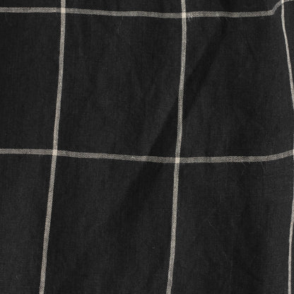OVERSIZE CHECK LINEN SHIRT