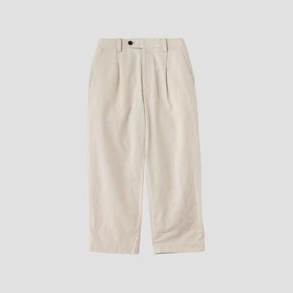 COTTON LINEN SILK TROUSERS