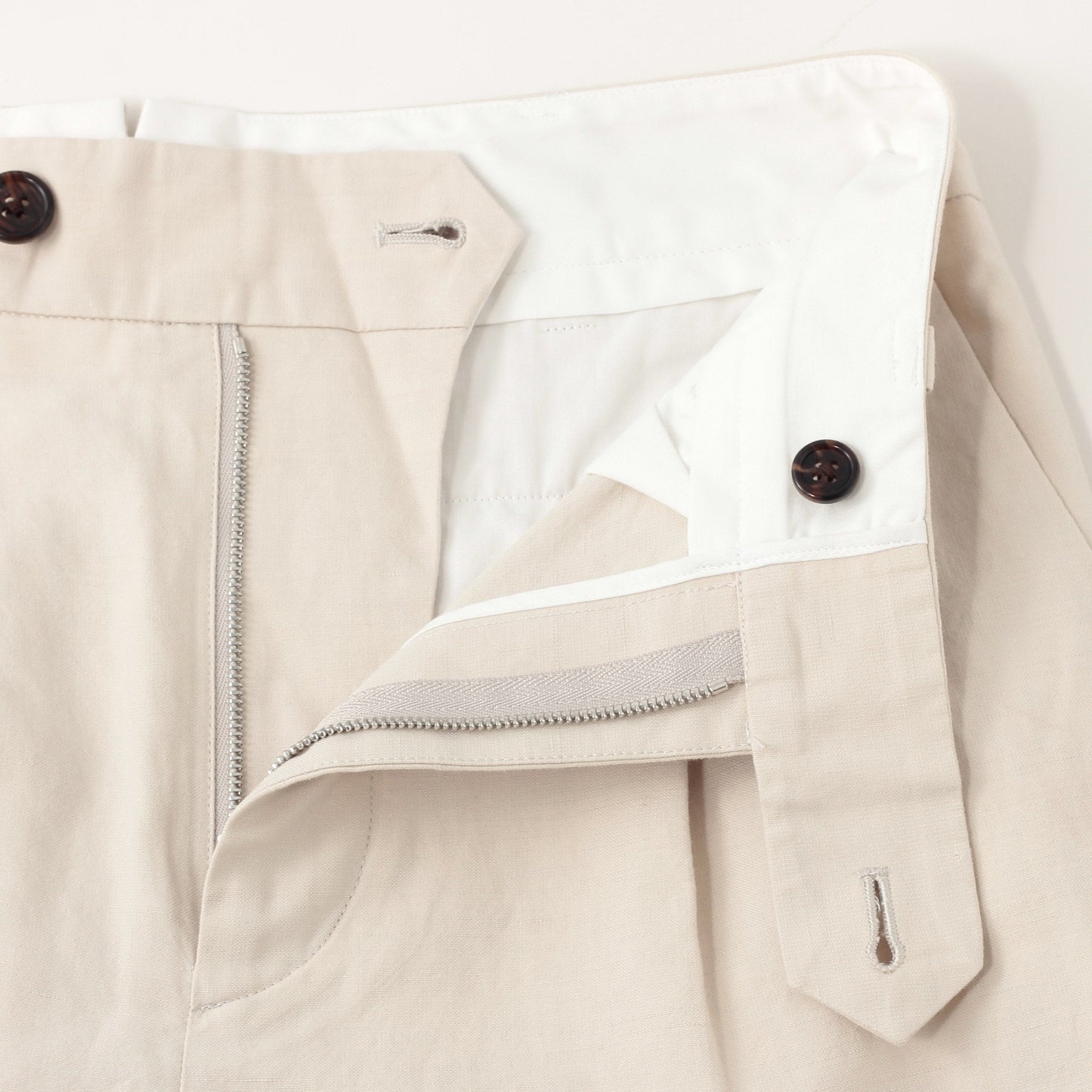 COTTON LINEN SILK TROUSERS