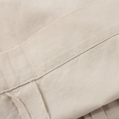COTTON LINEN SILK TROUSERS