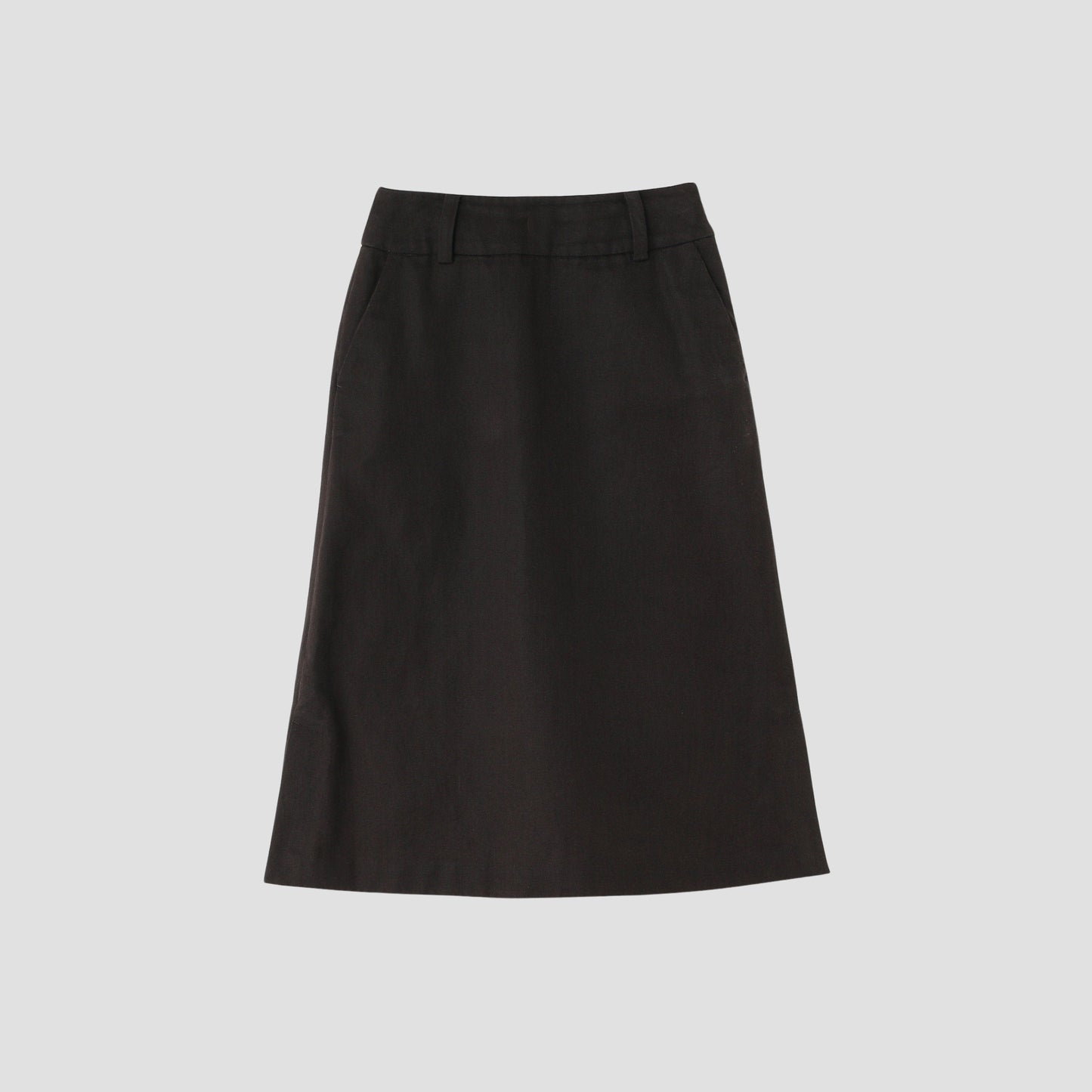 LINEN TWILL SKIRT