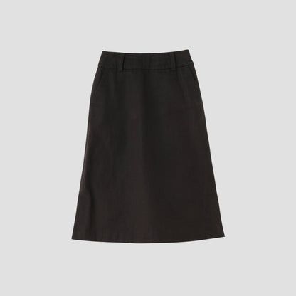 LINEN TWILL SKIRT