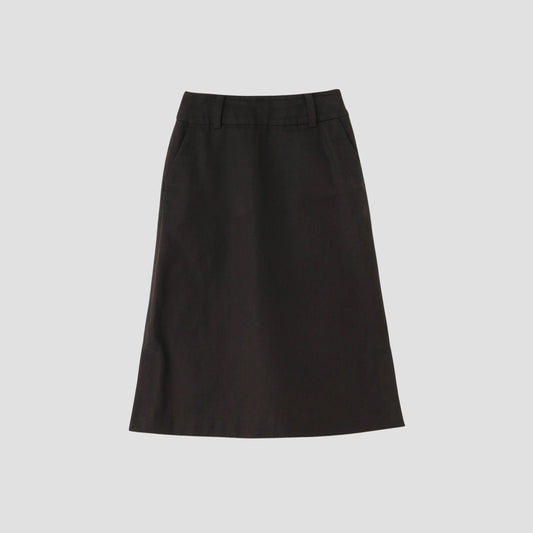 LINEN TWILL SKIRT