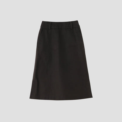 LINEN TWILL SKIRT