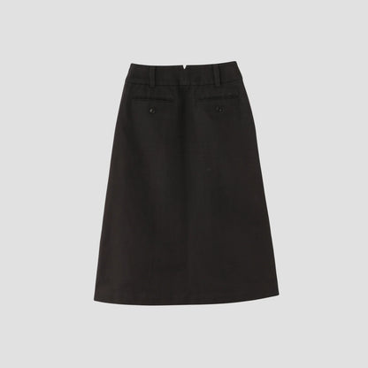 LINEN TWILL SKIRT
