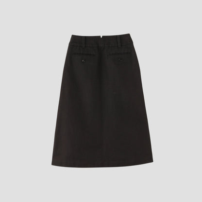 LINEN TWILL SKIRT