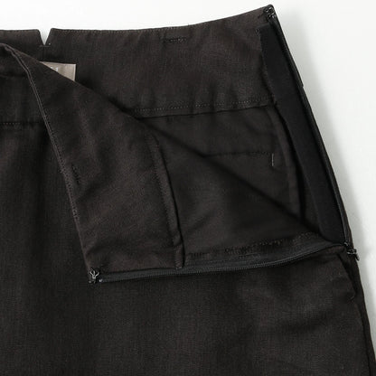 LINEN TWILL SKIRT