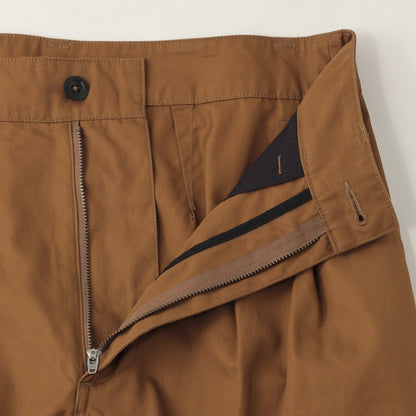 CRISP COTTON TWILL TROUSERS