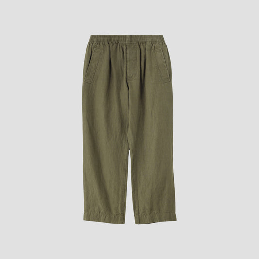 HIGHDENSE PLAINWEAVE LINEN TROUSERS