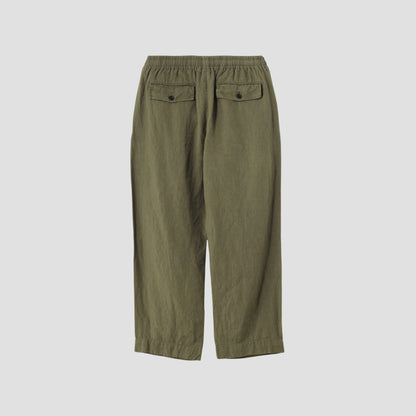 HIGHDENSE PLAINWEAVE LINEN TROUSERS