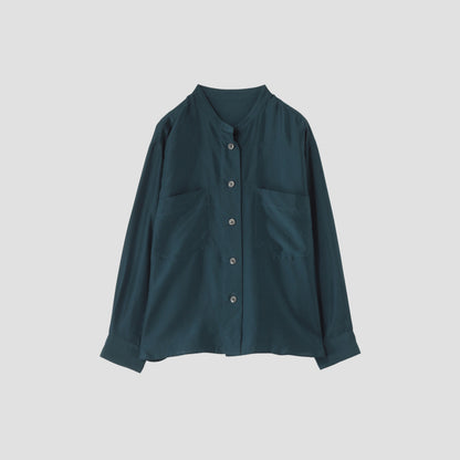 FINE SILK POPLIN SHIRT